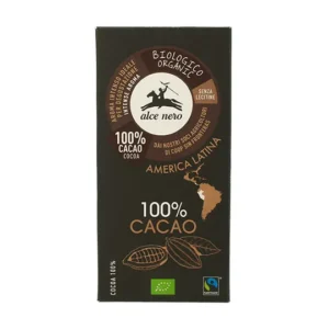 Juodasis šokoladas 100% | ekologiškas| Alce Nero (50 g)