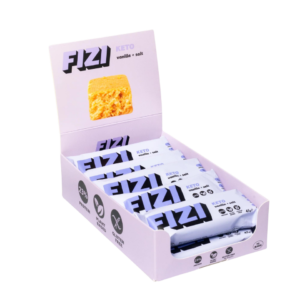 KETO baltymininis batonėlis su žemės riešutais ir druska (dėžutė) | Fizi (10×45 g)
