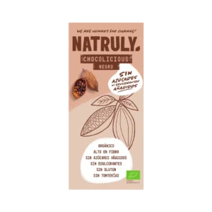 Juodas šokoladas be pridėtinio cukraus | Natruly (85 g)