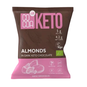 Ekologiški migdolai juodajame šokolade | Cocoa (70 g)