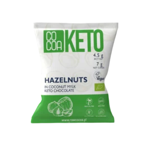 Ekologiški lazdyno riešutai juodajame šokolade su MCT aliejumi | Cocoa (70 g)