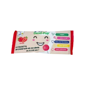 Braškių skonio ledinukas su vitaminais, be pridėtinio cukraus | LOLLITOL (6 g)