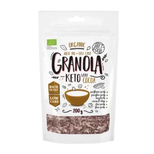 Ekologiška KETO granola su kakava | DIET-FOOD (200 g)